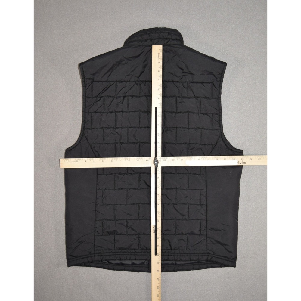 Abercrombie & Fitch Jacket Mens Medium Black Quilted Vest Primaloft Insulated - Picture 8 of 8